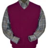 Peru Unlimited Baby Alpaca And Wool Vest - Raspberry -Fashion Formal Wear Store BAVV106 575 55765.1547245369