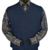 Peru Unlimited Baby Alpaca And Wool Vest - Denim Blue 2 Peru Unlimited Baby Alpaca And Wool Vest - Denim Blue -Fashion Formal Wear Store BAVV106 857 75670.1547244728