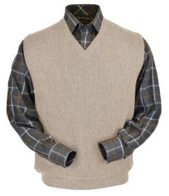 Peru Unlimited Baby Alpaca And Wool Vest - Sand