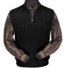 Peru Unlimited Baby Alpaca And Wool Half Zip Vest - Black 1 Peru Unlimited Baby Alpaca And Wool Half Zip Vest - Black -Fashion Formal Wear Store BAZMV111 B 19801.1547069111