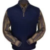 Peru Unlimited Baby Alpaca And Wool Half Zip Vest - Navy -Fashion Formal Wear Store BAZMV111 Bl 93573.1547069185