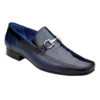 Belvedere Genuine Ostrich Leg & Calf Leather Horsebit Loafer - Blue -Fashion Formal Wear Store BEL 1026 BL 12783.1667593302