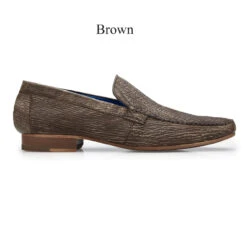 Belvedere Genuine Shark Skin Loafer -Fashion Formal Wear Store BEL 1027 BR 2 60716.1667587205