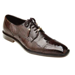 Belvedere Genuine Ostrich Leg Cap-Toe Dress Tie Shoe -Fashion Formal Wear Store BEL 14006 br 1 39599.1667763991