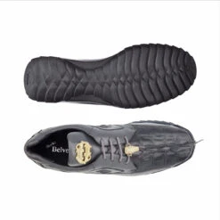 Belvedere Genuine Hornback Crocodile And Calf Leather Sneaker -Fashion Formal Wear Store BEL 336122 GY 2 18340.1521322914