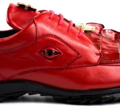 Belvedere Genuine Hornback Crocodile And Calf Leather Sneaker -Fashion Formal Wear Store BEL 336122 r eye 31107.1521322914