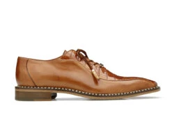 Belvedere Genuine Caiman Croc And Italian Calf Dress Shoe - Brandy -Fashion Formal Wear Store BEL B04 95280.1595541387
