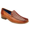 Belvedere Genuine Caiman Crocodile And Italian Calf Loafer - Brandy -Fashion Formal Wear Store BEL BD2 90161.1667577887