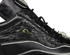 Belvedere Genuine Hornback Crocodile And Italian Calf Sneakers - Black 11 Belvedere Genuine Hornback Crocodile And Italian Calf Sneakers - Black -Fashion Formal Wear Store BEL E04 B 4 29367.1620318762