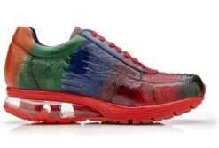 Belvedere Genuine Ostrich Leg Sneaker - Multi-Color Hand Painted -Fashion Formal Wear Store BEL E16 2 60230.1667681069