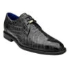 Belvedere Genuine Alligator Black Dress Tie Shoe -Fashion Formal Wear Store BEL N01 B 19266.1667846729