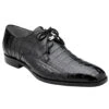 Belvedere Genuine Caiman Crocodile Black Dress Tie Shoe -Fashion Formal Wear Store BEL R40 B 81772.1667844621