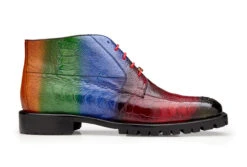 Belvedere Genuine Ostrich Leg Hand Painted Lug Sole Boot -Fashion Formal Wear Store BEL U01 2 49396.1667581418
