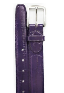 Belvedere Genuine Eel Dress Belt -Fashion Formal Wear Store BELBT 2002 purple 89762.1675359528