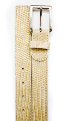 Belvedere Genuine Lizard Dress Belt -Fashion Formal Wear Store BELBT 2003 bone 43849.1519242139