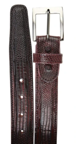 Belvedere Genuine Lizard Dress Belt -Fashion Formal Wear Store BELBT 2003 burg 32378.1519242139