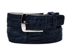 Belvedere Genuine Crocodile Dress Belt -Fashion Formal Wear Store BELV 1999 navy 57555.1519236816
