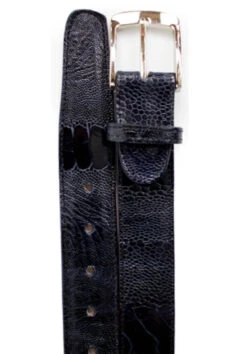 Belvedere Genuine Ostrich Leg Dress Belt -Fashion Formal Wear Store BELV 2000 navy 23466.1519244600
