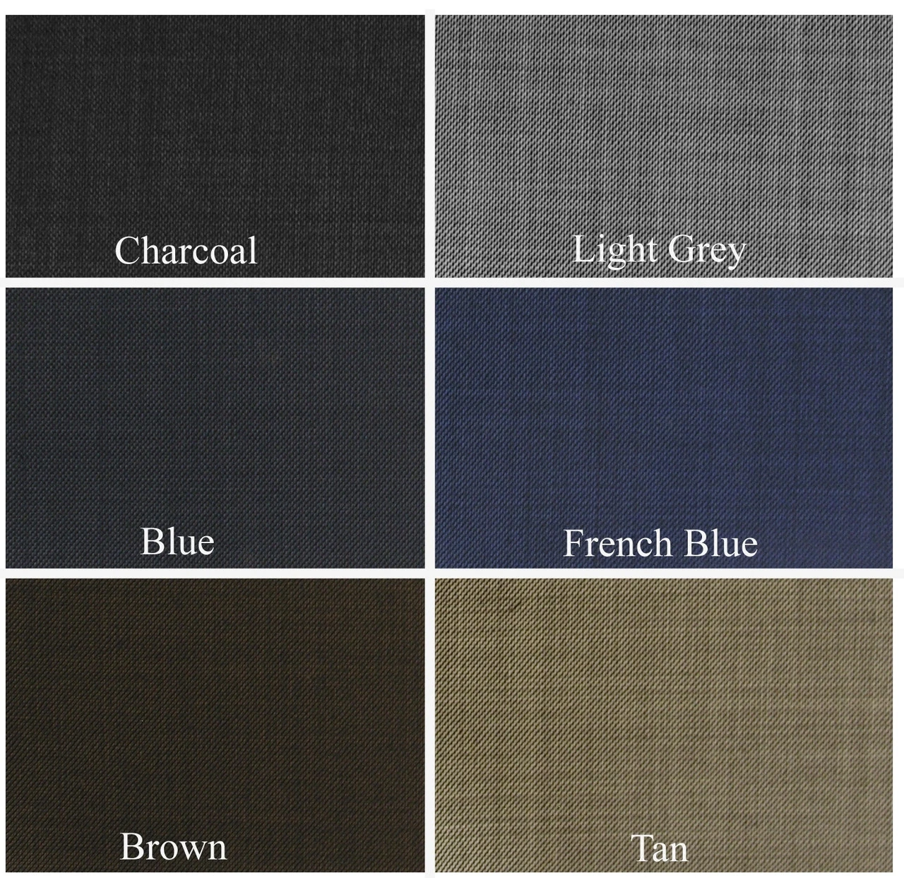 Baroni Couture Sharkskin Wool Dress Slacks - Flat Fronts 4 Baroni Couture Sharkskin Wool Dress Slacks - Flat Fronts - Image 2