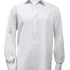 Bassiri White Faded Stripe Weave Long Sleeve Camp Shirt -Fashion Formal Wear Store BSI LSC 4821 64236.1614803306