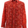 Bassiri Long Sleeve Camp Shirt - Abstract Speckles On Red 2 Bassiri Long Sleeve Camp Shirt - Abstract Speckles On Red -Fashion Formal Wear Store BSI LSC 6459 96109.1666724340