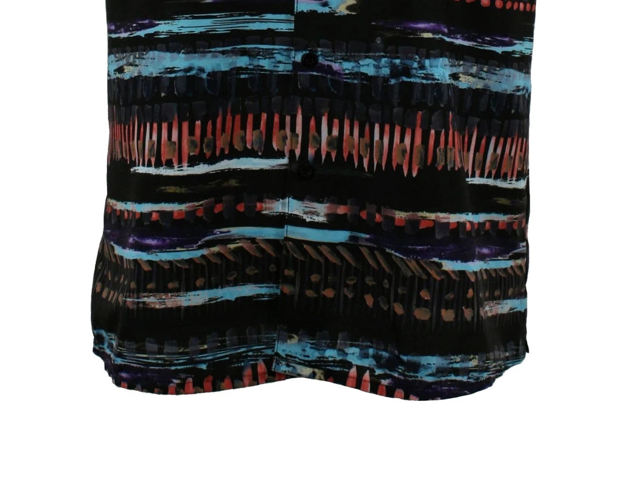 Bassiri Short Sleeve Camp Shirt - Black With Multi-Color Paint Marks 4 Bassiri Short Sleeve Camp Shirt - Black With Multi-Color Paint Marks - Image 2