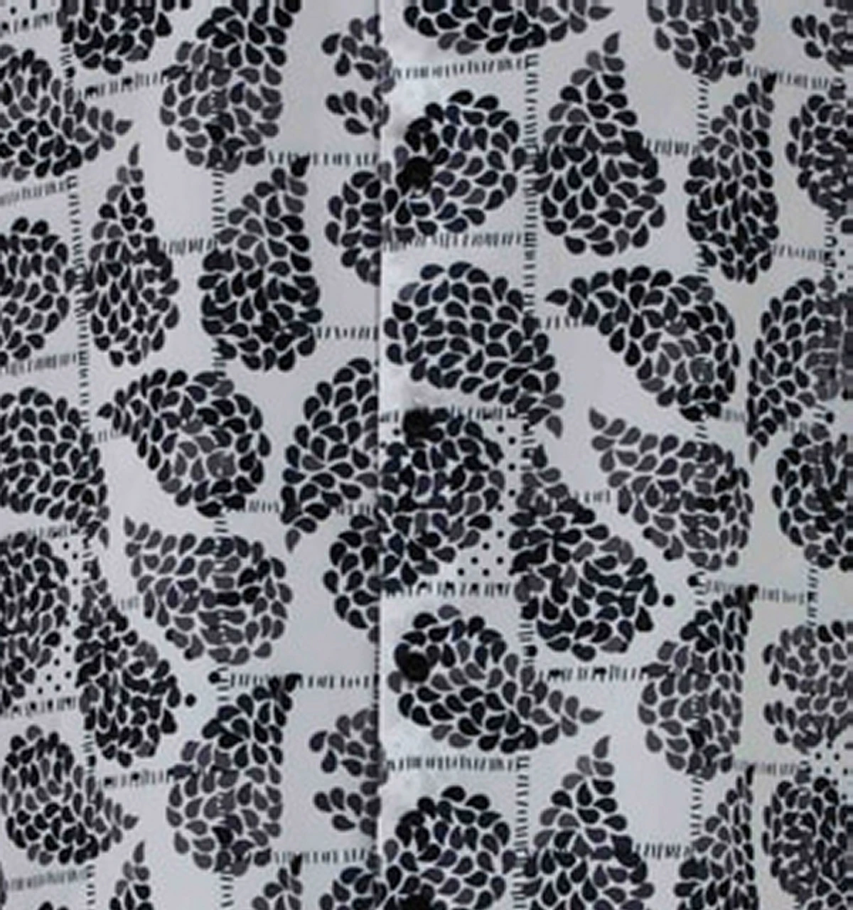 Bassiri Short Sleeve Camp Shirt - Black & Grey Fancy Paisley Design 4 Bassiri Short Sleeve Camp Shirt - Black & Grey Fancy Paisley Design - Image 2