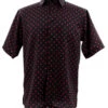 Bassiri Short Sleeve Camp Shirt - Red Dots On Black -Fashion Formal Wear Store BSI SS 64911 51289.1683824949
