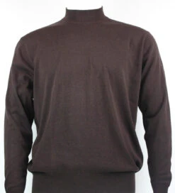 Bassiri Mock Neck Silk Knit Long Sleeve Sweater - Plum 9 Bassiri Mock Neck Silk Knit Long Sleeve Sweater - Plum -Fashion Formal Wear Store BSI SW626 BR 94192.1518148966