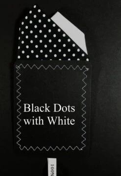 Two-Tone Black Polka Dots With White 100% Cotton Pre-Folded Pocket Square Insert -Fashion Formal Wear Store Black Dots White ebay 62432.1676398696