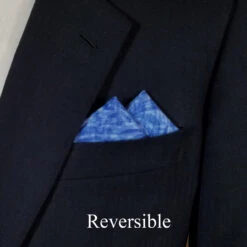 100% Cotton Pre-Folded Pocket Square Handkerchief Insert - Blue Floral Swirl 11 100% Cotton Pre-Folded Pocket Square Handkerchief Insert - Blue Floral Swirl -Fashion Formal Wear Store Blue Floral Swirl 2 20600.1683994140