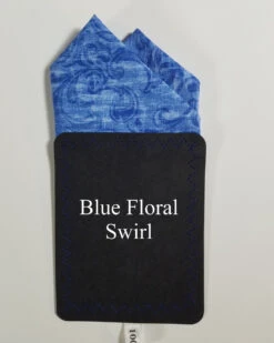 100% Cotton Pre-Folded Pocket Square Handkerchief Insert - Blue Floral Swirl 10 100% Cotton Pre-Folded Pocket Square Handkerchief Insert - Blue Floral Swirl -Fashion Formal Wear Store Blue Floral Swirl ebay 42894.1683994147