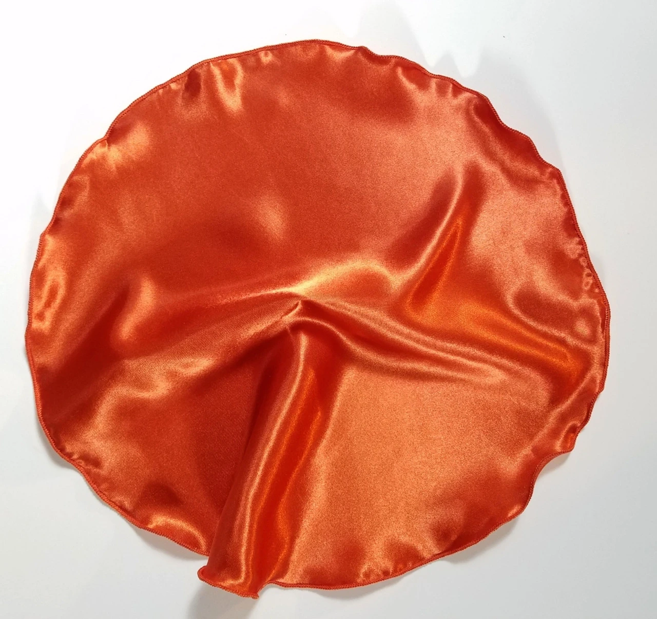 Antonio Ricci 2-in-1 Pouf Round Pocket Square - Copper Tone Orange 6 Antonio Ricci 2-in-1 Pouf Round Pocket Square - Copper Tone Orange - Image 4