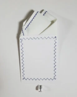 100% Cotton Pre-Folded Pocket Square Handkerchief Insert - Dark Blue On White 14 100% Cotton Pre-Folded Pocket Square Handkerchief Insert - Dark Blue On White -Fashion Formal Wear Store Dark BLUE STITCH 6 54258.1665593600