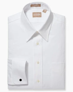 Gitman Bros. 100% Pinpoint Cotton - Point Collar Dress Shirt - French Cuff