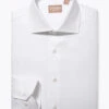 Gitman Bros. 100% Cotton Twill Wide Spread Collar Dress Shirt - White 1 Gitman Bros. 100% Cotton Twill Wide Spread Collar Dress Shirt - White -Fashion Formal Wear Store GTM 215WSD 10 05273.1518754213