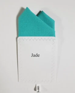 Jade 100% Cotton Pre-Folded Pocket Square Handkerchief Insert - 2 Point -Fashion Formal Wear Store Jade ebay 36094.1680205452