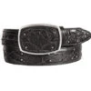 King Exotic Genuine Ostrich Quill Cut-Out Design Western Belt - Black -Fashion Formal Wear Store KE BLT 4C11F0305 61033.1612648160