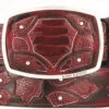 King Exotic Genuine Ostrich Leg Cut-Out Design Western Belt - Faded Burgundy -Fashion Formal Wear Store KE BLT 4C11F0543 2 57610.1613514468