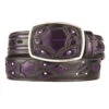 King Exotic Genuine EEL Cut-Out Design Western Belt - Purple 1 King Exotic Genuine EEL Cut-Out Design Western Belt - Purple -Fashion Formal Wear Store KE BLT 4C11F0866 61080.1613598223