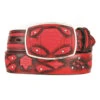 King Exotic Genuine Shark Cut-Out Design Western Belt - Red -Fashion Formal Wear Store KE BLT 4C11F0929 62423.1613689874