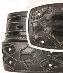 King Exotic Genuine Python Cut-Out Design Western Belt - Black -Fashion Formal Wear Store KE BLT 4C11F5705 3 52832.1613856493