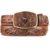 King Exotic Genuine Caiman Cut-Out Design Western Belt - Faded Brown -Fashion Formal Wear Store KE BLT 4C11F8216 14743.1612562200