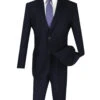 Lucci 2-Button With Flat Front Slacks Budget Slim Fit Suit - Navy -Fashion Formal Wear Store LCI S 2PP BL 68185.1579911902