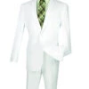 Lucci 2-Button With Flat Front Slacks Budget Slim Fit Suit - White 1 Lucci 2-Button With Flat Front Slacks Budget Slim Fit Suit - White -Fashion Formal Wear Store LCI S 2PP WH 89217.1579847407