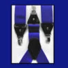 Luciano Ferretti Convertible Button & Clip Stretch Braces - Suspenders - Royal -Fashion Formal Wear Store LFSUSU09 40343.1605319022