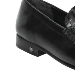 Lombardy - Genuine Teju Lizard Check Pattern Penny Loafer - Black -Fashion Formal Wear Store LMB ZLA038605 3 13613.1597863264