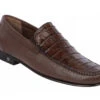 Lombardy - Genuine Caiman Crocodile & Leather Loafer - Brown 2 Lombardy - Genuine Caiman Crocodile & Leather Loafer - Brown -Fashion Formal Wear Store LMB ZLA048207 55253.1597890196