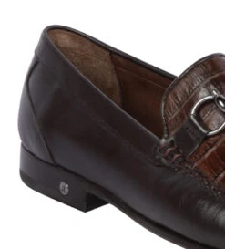 Lombardy - Genuine Caiman Croc Belly & Leather Horsebit Loafer - Brown -Fashion Formal Wear Store LMB ZLA058207 4 04520.1597958734