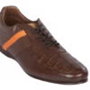 Lombardy - Genuine Caiman Crocodile Loafer And Sneaker Hybrid - Brown -Fashion Formal Wear Store LMB ZLA078207 15146.1599079180